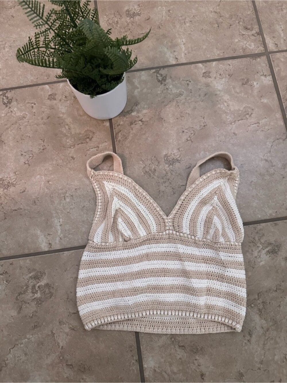 KNIT CROCHET CROP TOP